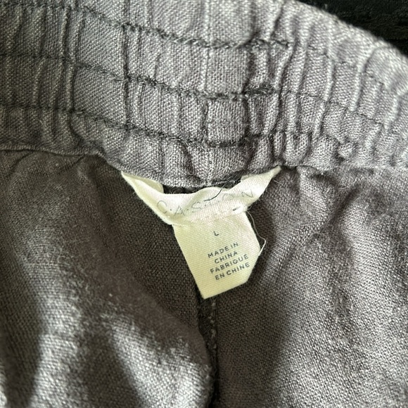 Caslon draw string linen shorts - Picture 3 of 5